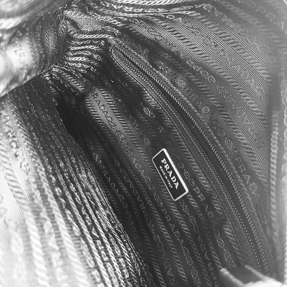 Prada Vintage Tessuto Sling Black Nylon Cross Body Bag - Picture 5 of 8